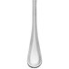 A Libbey Calais stainless steel salad fork with a long handle.