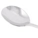 A Libbey stainless steel bouillon spoon with a silver handle.