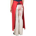 A woman wearing a red Intedge bistro apron.