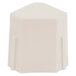 A white plastic Metro shelving corner adapter plug.
