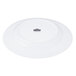 A white 10 Strawberry Street porcelain dinner plate with a black logo on it.