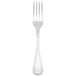 A silver Libbey stainless steel utility/dessert fork with a white background.