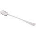 A Libbey stainless steel iced tea spoon with a long handle.