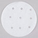 Globe PATTYPAPER4 perforated round white patty paper.