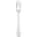 A Libbey stainless steel utility/dessert fork with a silver handle.