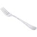 A Libbey stainless steel utility/dessert fork with a silver handle.