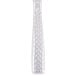 A silver Libbey Chivalry stainless steel dinner knife with a textured surface.