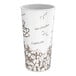 A 20 oz. double wall paper hot cup with a bean print design.