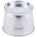 An Acopa metal beverage dispenser base. A silver metal tin.