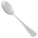 A Libbey stainless steel European teaspoon with a silver handle.