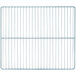 A close-up of a metal grid with a white background.