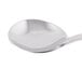 A Libbey stainless steel bouillon spoon with a silver handle.