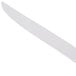 A Libbey stainless steel steak knife with a white handle.