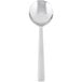 A silver Libbey Cimarron bouillon spoon with a long handle.