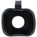 A black square Waring jar pad with a hole in the middle.