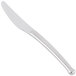 A World Tableware stainless steel bread and butter knife with a white handle.