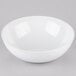 A white Tablecraft Sierra melamine bowl.