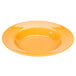 A yellow Libbey porcelain pasta bowl.