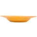 A yellow Libbey Cantina porcelain pasta bowl.