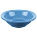 A blue bowl with a white background.