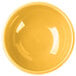 A yellow bowl with a white background.