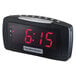 Hamilton Beach HCR330 AM/FM Black Alarm Clock Radio - 120V