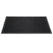 A black rectangular Cactus Mat with a black border.