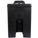 A black rectangular Cambro insulated soup carrier with a handle.