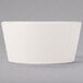 A Libbey ivory porcelain bouillon bowl on a gray background.