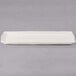 A white rectangular Libbey porcelain tray.