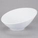 A Libbey Ultra Bright White porcelain bowl with a small rim.