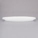 A white rectangular Libbey Chef's Selection II porcelain canoe tray.