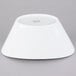 A Libbey white porcelain Neptune bowl on a gray background.