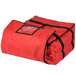 ServIt Insulated Pizza Delivery Bag, Red Soft-Sided Heavy-Duty Nylon, 20 inch x 20 inch x 12 inch - Holds Up To (6) 16 inch, (5) 18 inch, or (4) 20 inch Pizza Boxes