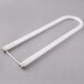 A Satco HyGrade T8 fluorescent tube light with a silver handle.