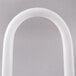 A Satco cool white U-bend fluorescent light bulb with a curved white plastic tube.