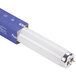 A Satco HyGrade 40 watt daylight fluorescent light bulb in a white box.