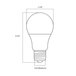 A diagram of a Satco Frosted Multi-Directional LED Light Bulb.