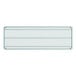 A rectangular green wire shelf with a grid pattern and four corner mounting holes.
