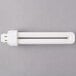 A Satco HyGrade Cool White pin-based compact fluorescent light bulb with white tubes.