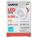 A white box with Satco MR16 LED light bulbs.