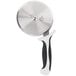 A white-handled Mercer Culinary Millennia pizza cutter.