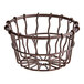 An American Metalcraft bronze wire basket with a handle.