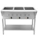 ServIt EST-3WE Three Pan Open Well Electric Steam Table with Undershelf - 120V, 1500W