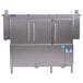 A Jackson RackStar stainless steel conveyor dishwasher with two doors.