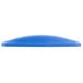 A blue plastic lid for a Rubbermaid Slim Jim recycling container.