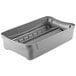 A Rubbermaid Slim Jim gray plastic container lid.