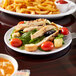 close up of food on a plate