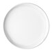 A plain white 8-inch round melamine plate.
