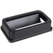 a black rectangular object with a hole in the middle